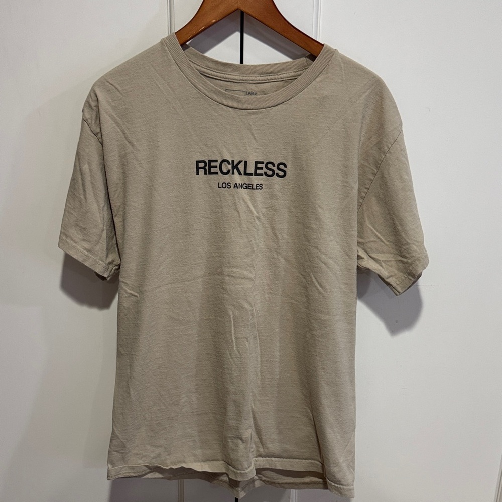 Young & Reckless Tan Short Sleeve T-Shirt